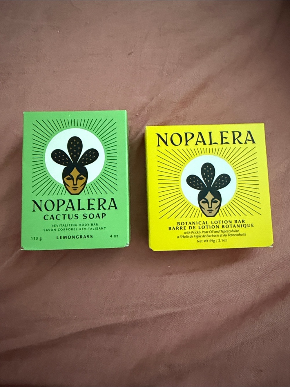 Cactus Soap & Botanical Lotion Bar - Lemongrass (Green & Yellow)